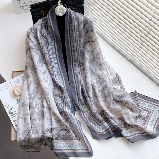 Everyday Viscose Scarf for Modest Fashion – Charcoal Grey Finish