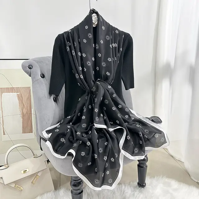 Smooth Silk Hijab for Special Occasions or Daily Wea