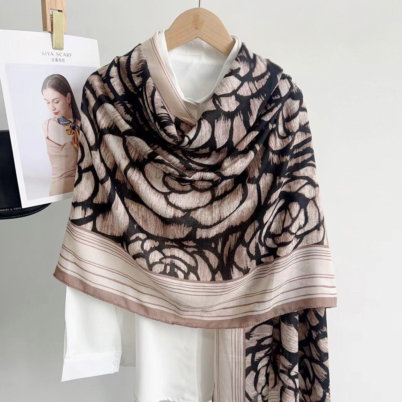 Everyday Viscose Scarf for Modest Fashion – Charcoal Grey Finish
