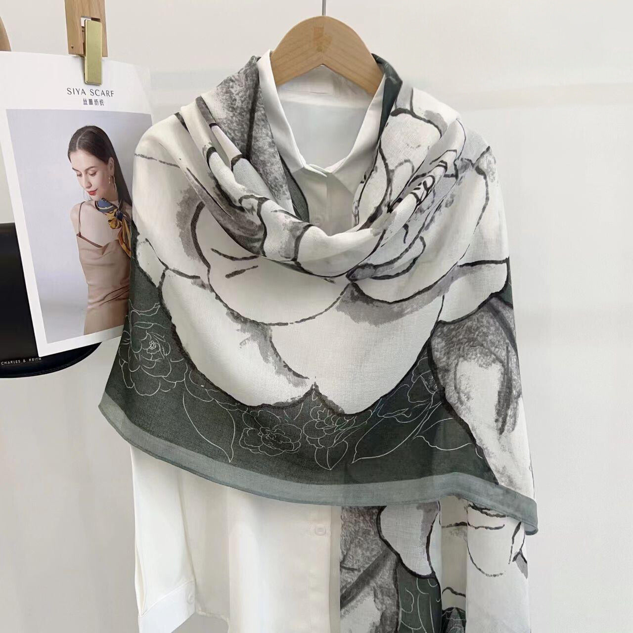 Everyday Viscose Scarf for Modest Fashion – Charcoal Grey Finish