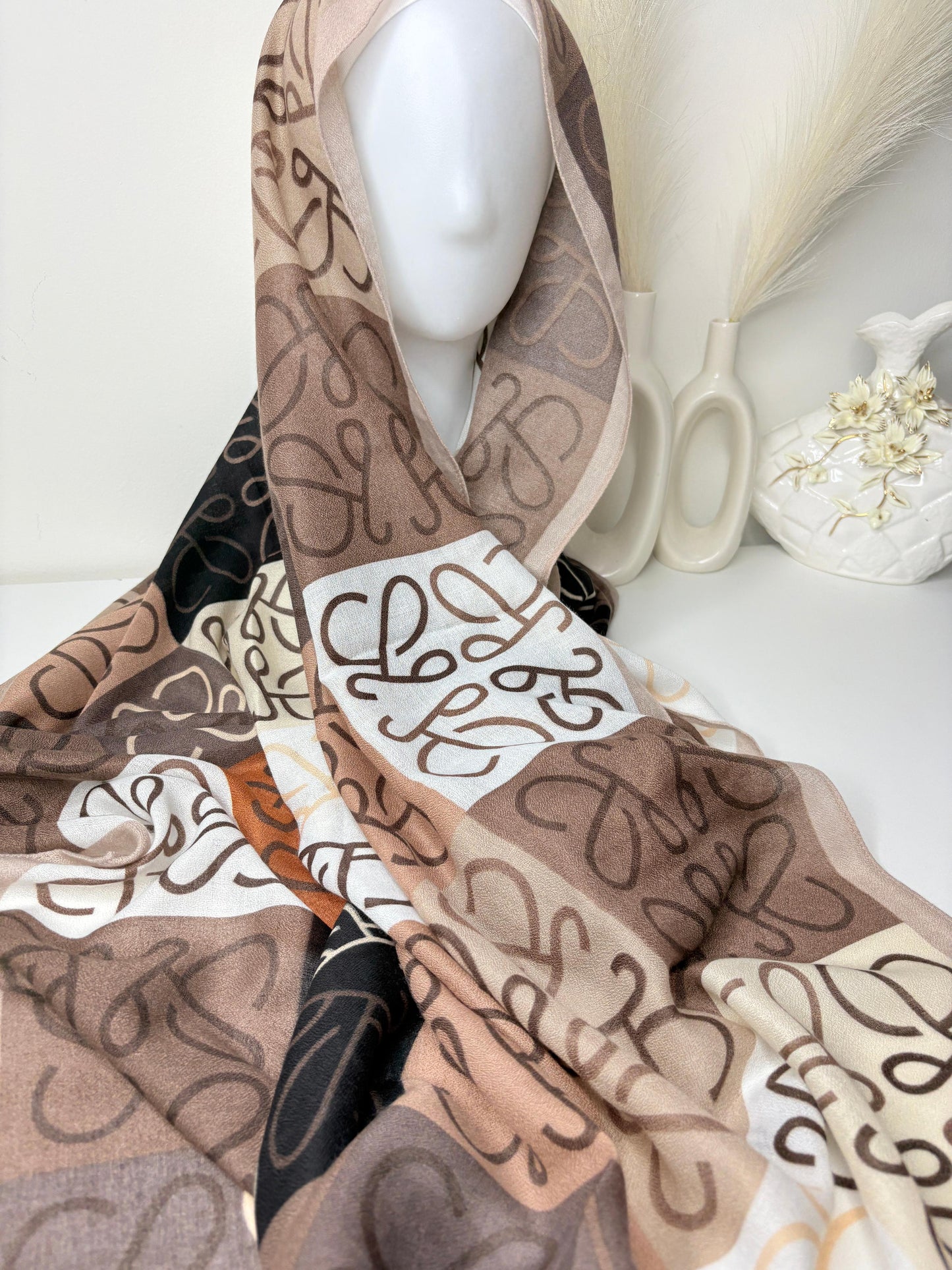 Elegant Viscose Scarf, Lightweight and Breathable