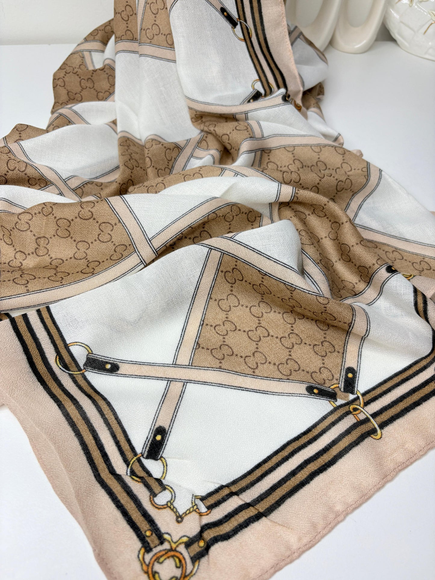 Elegant Viscose Scarf, Lightweight and Breathable