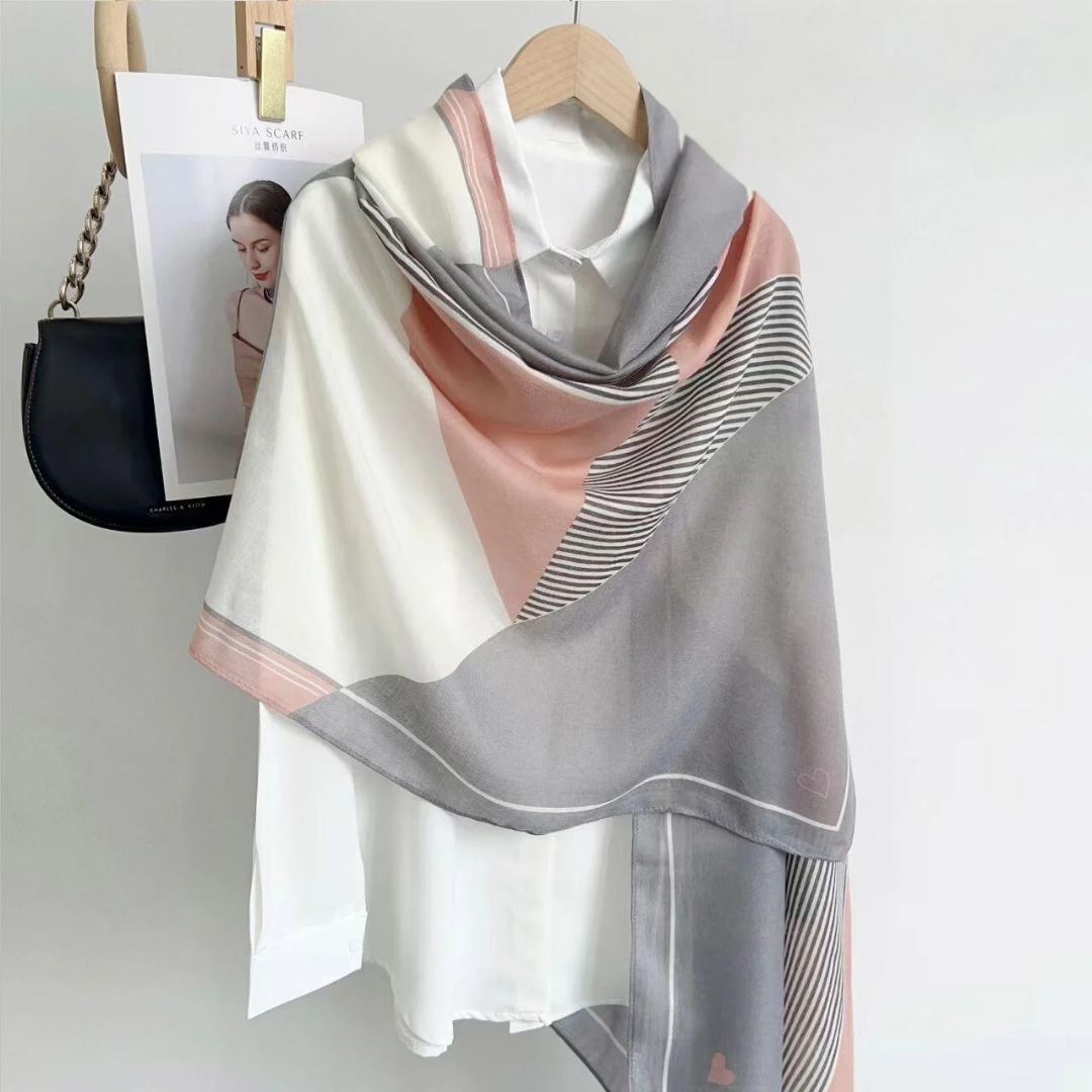 Everyday Viscose Scarf for Modest Fashion – Charcoal Grey Finish