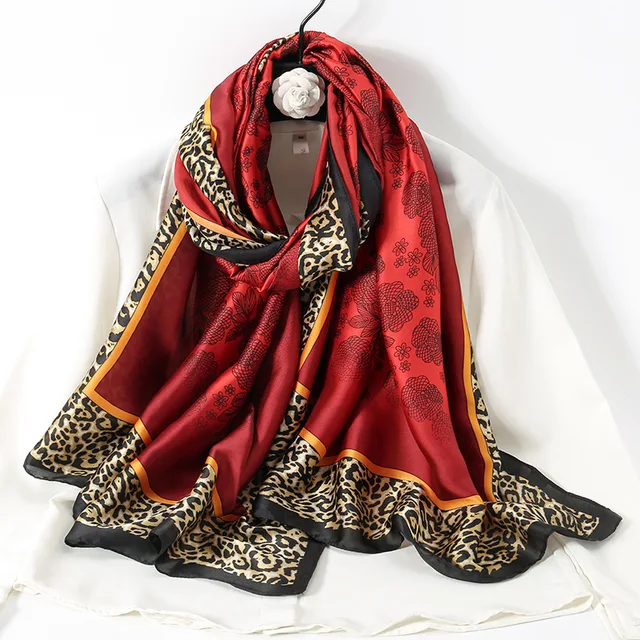 Breathable Silk Scarf – Glossy Finish with Elegant Drape