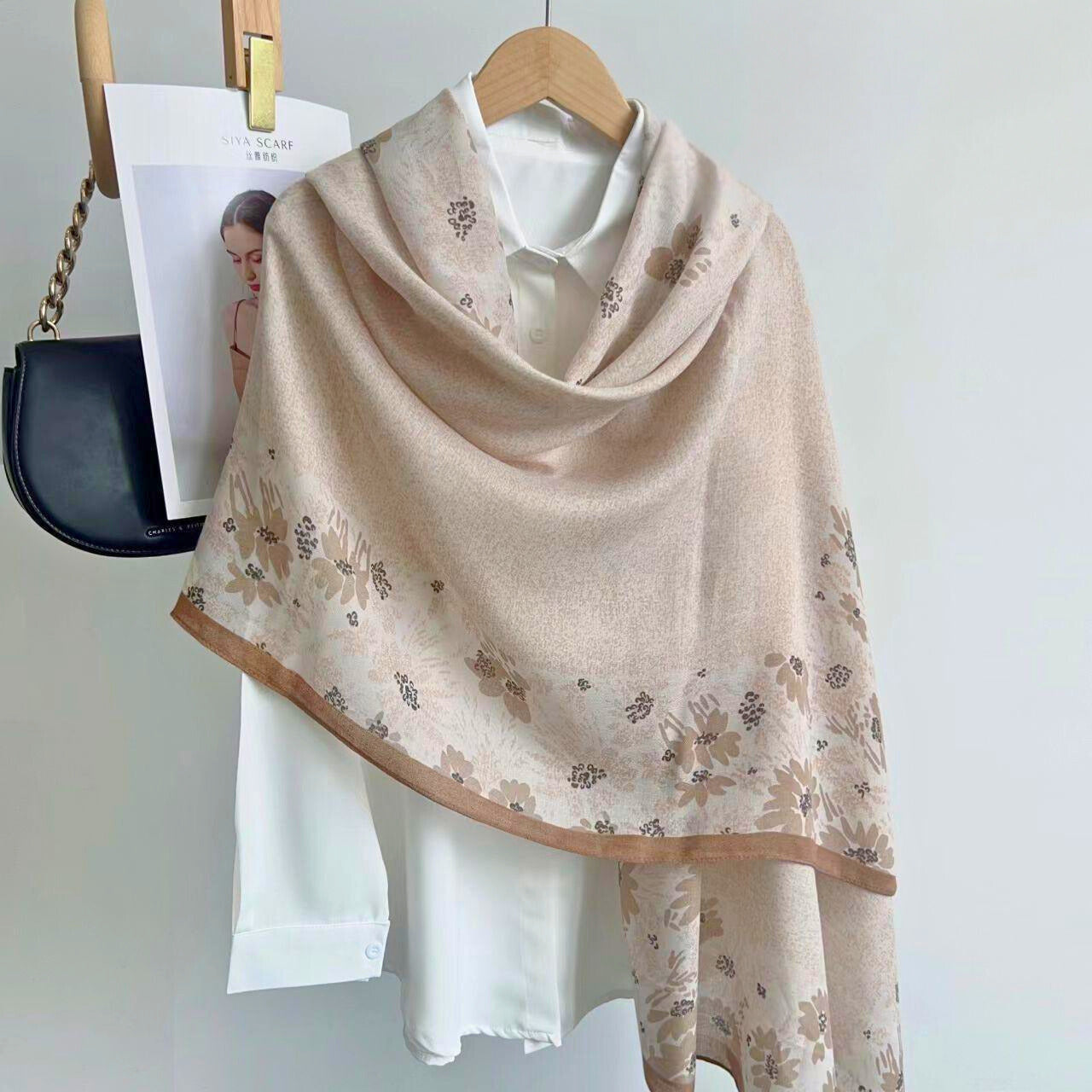 Everyday Viscose Scarf for Modest Fashion – Charcoal Grey Finish