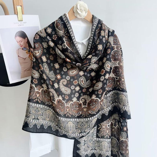 Everyday Viscose Scarf for Modest Fashion – Charcoal Grey Finish