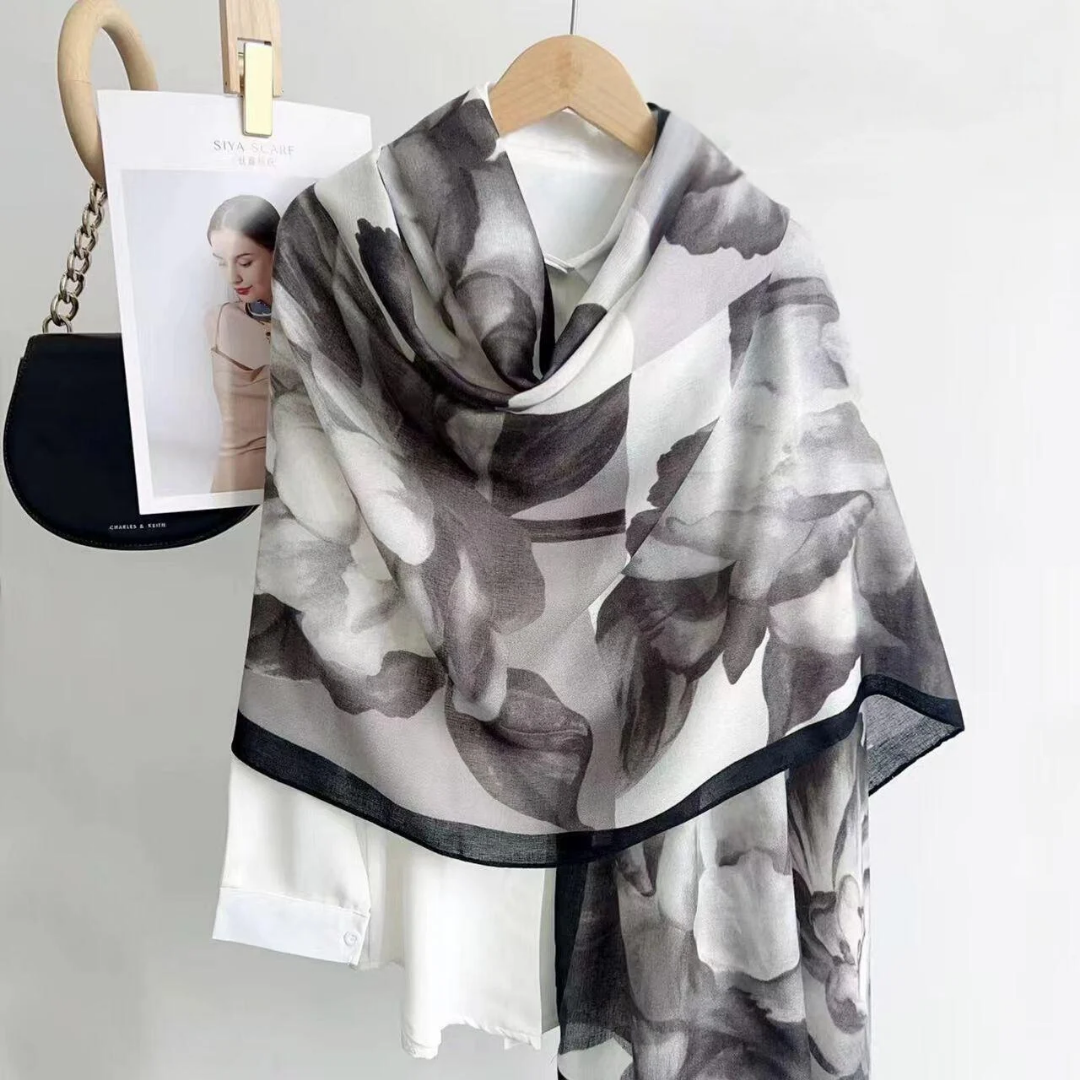 Everyday Viscose Scarf for Modest Fashion – Charcoal Grey Finish