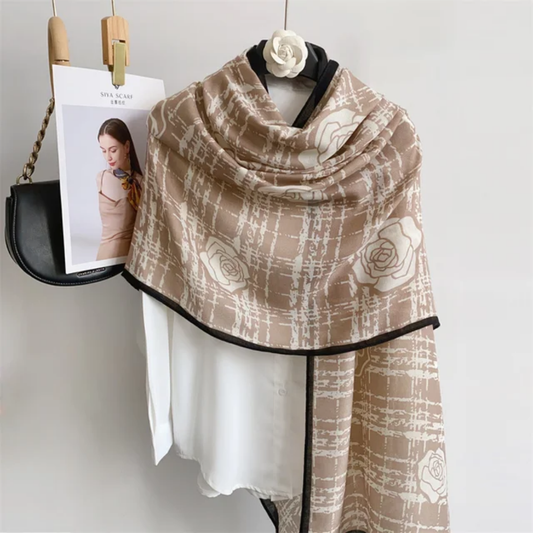 Elegant Viscose Scarf, Lightweight and Breathable