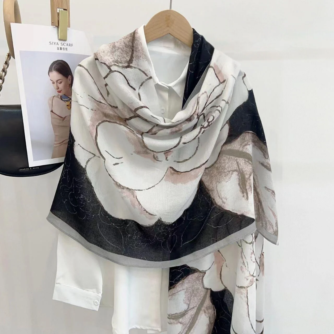 Everyday Viscose Scarf for Modest Fashion – Charcoal Grey Finish