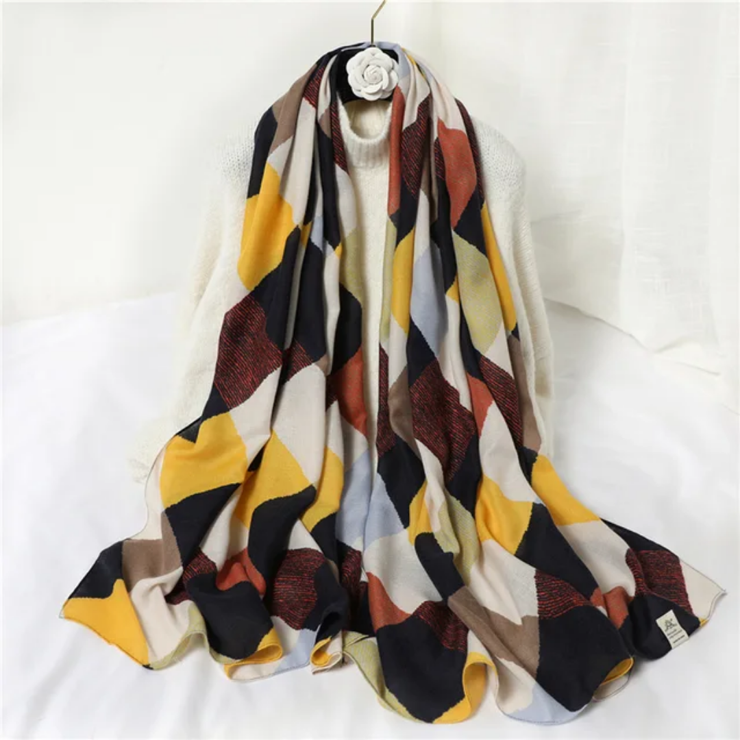 Elegant Viscose Scarf, Lightweight and Breathable