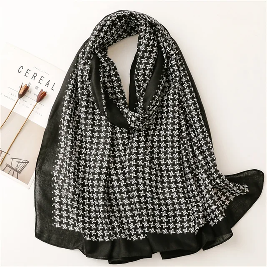 Everyday Viscose Scarf for Modest Fashion – Charcoal Grey Finish