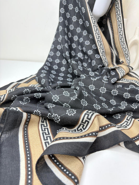 Elegant Viscose Scarf, Lightweight and Breathable