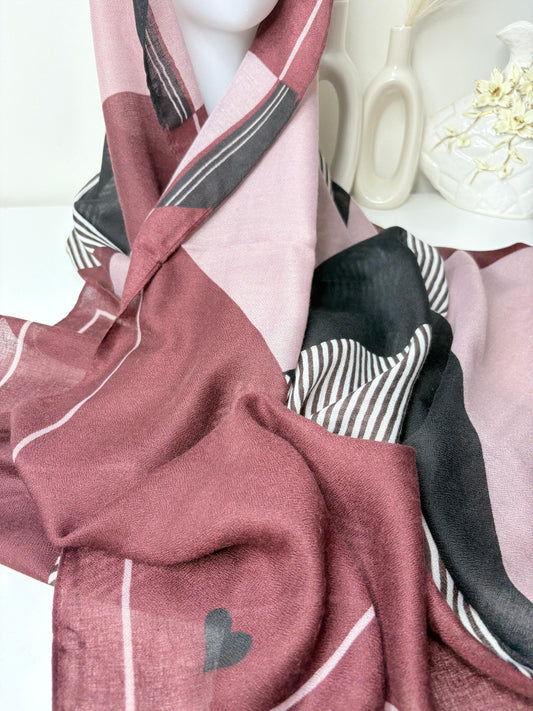 Elegant Viscose Scarf, Lightweight and Breathable
