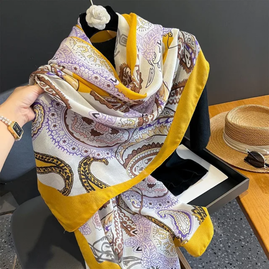 Elegant Viscose Scarf, Lightweight and Breathable