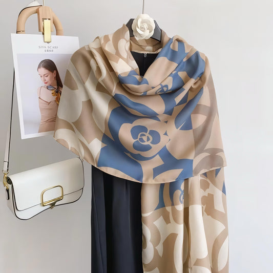 Elegant Viscose Scarf, Lightweight and Breathable