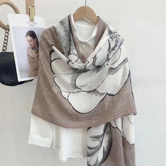 Everyday Viscose Scarf for Modest Fashion – Charcoal Grey Finish