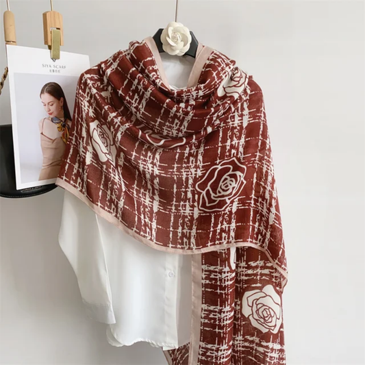 Elegant Viscose Scarf, Lightweight and Breathable