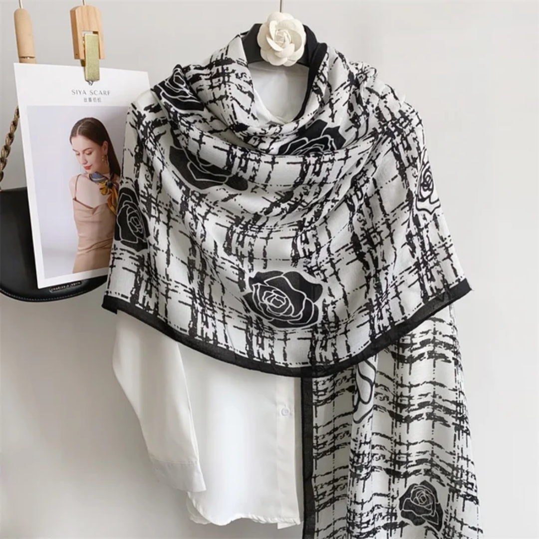 Elegant Viscose Scarf, Lightweight and Breathable