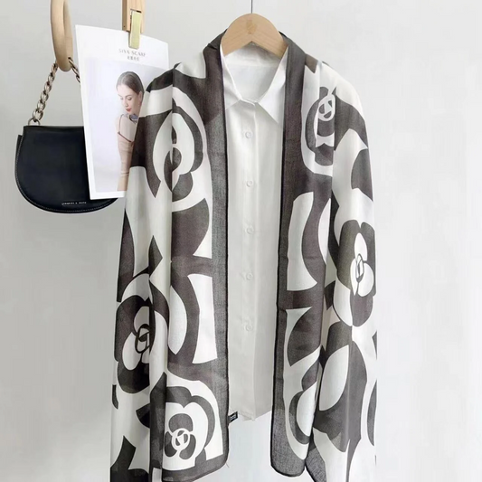 Everyday Viscose Scarf for Modest Fashion – Charcoal Grey Finish