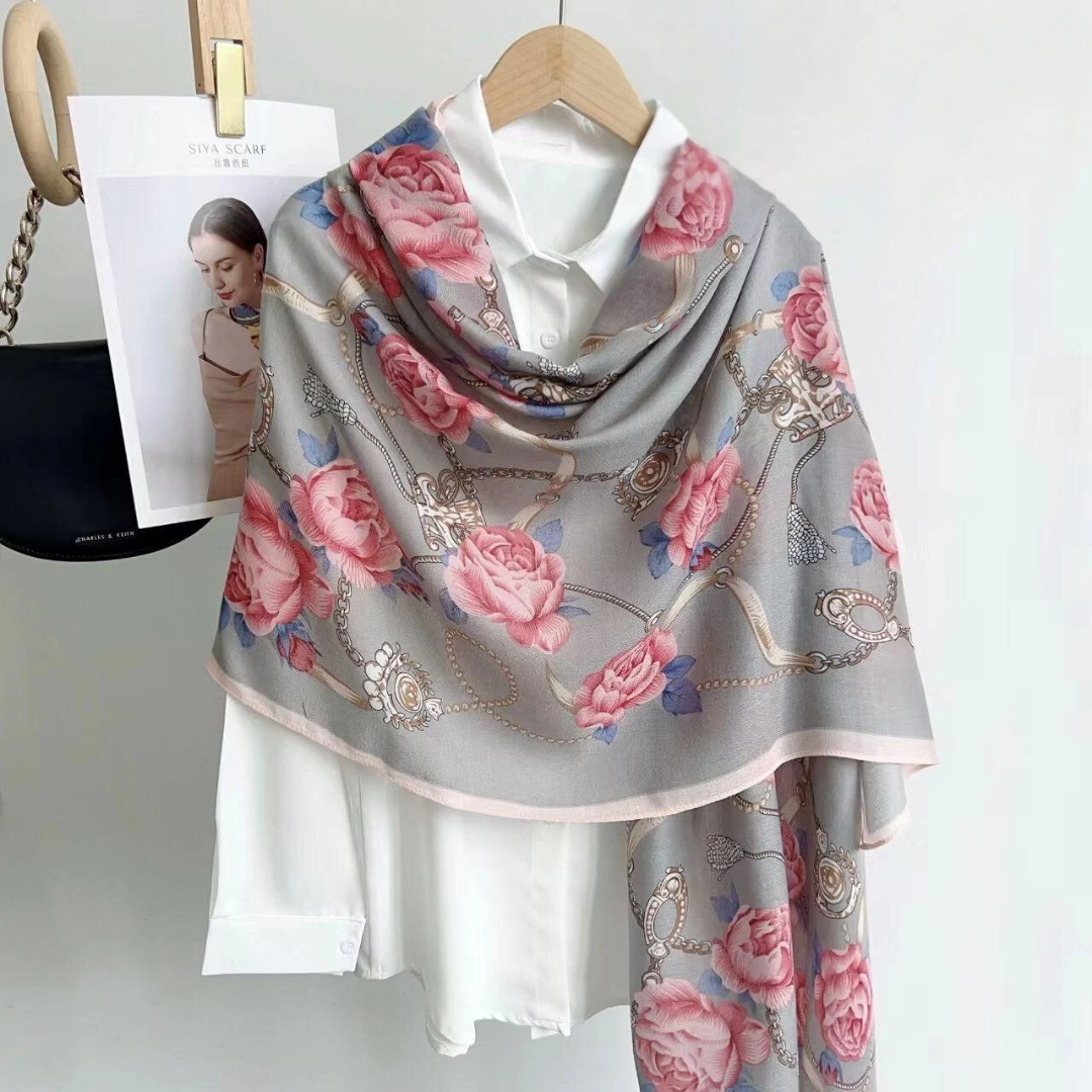 Everyday Viscose Scarf for Modest Fashion – Charcoal Grey Finish