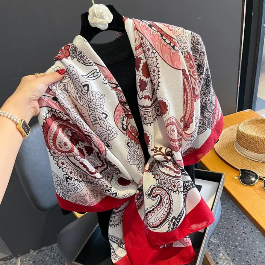 Elegant Viscose Scarf, Lightweight and Breathable