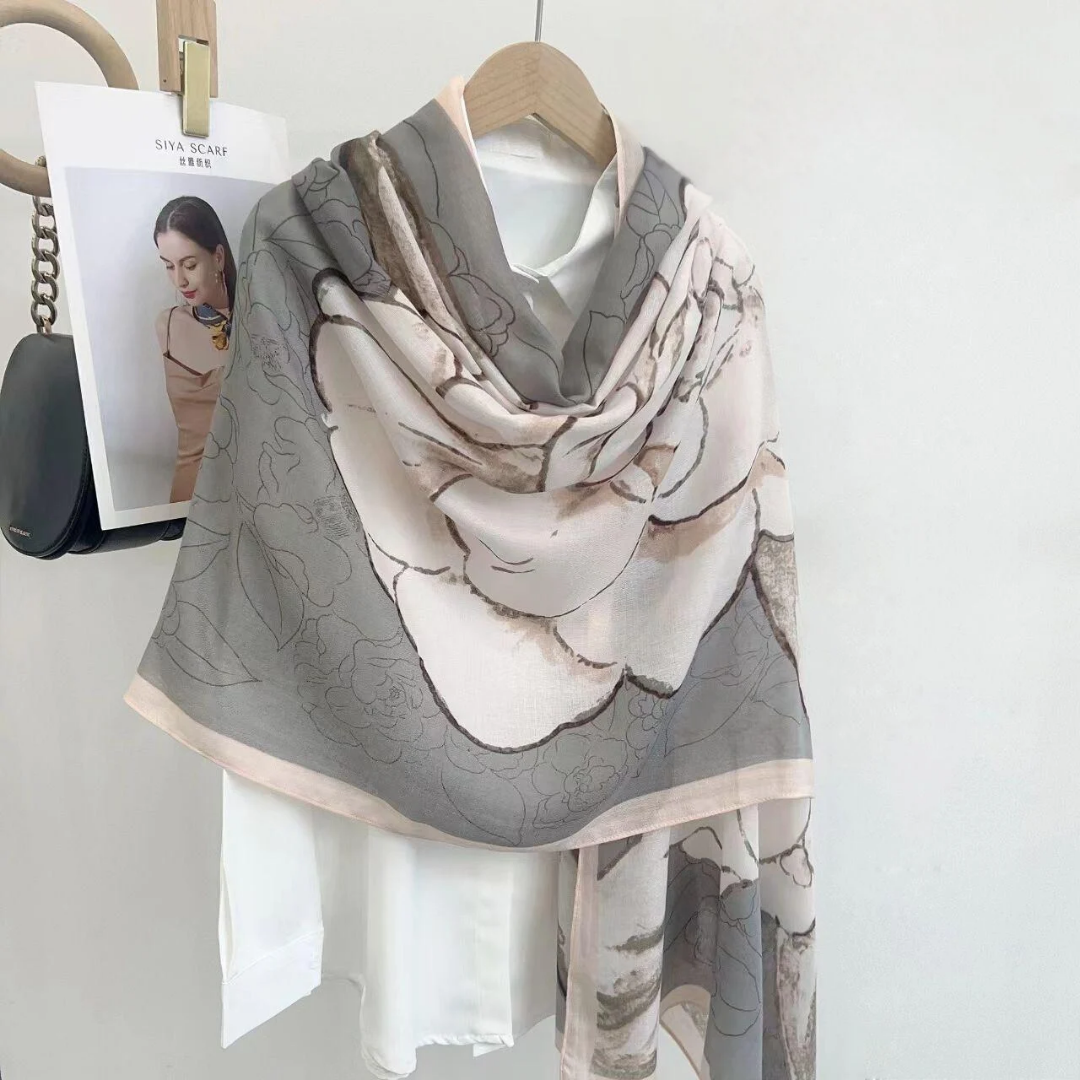Everyday Viscose Scarf for Modest Fashion – Charcoal Grey Finish