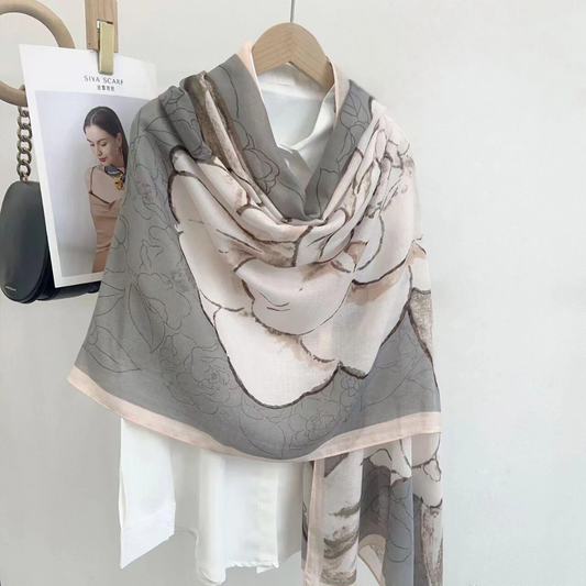 Everyday Viscose Scarf for Modest Fashion – Charcoal Grey Finish