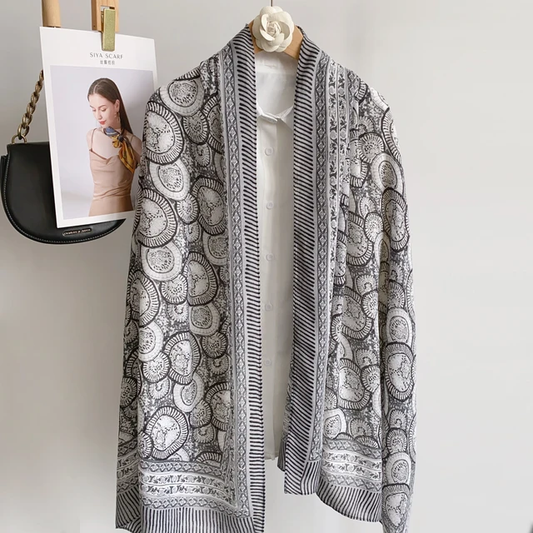 Everyday Viscose Scarf for Modest Fashion – Charcoal Grey Finish