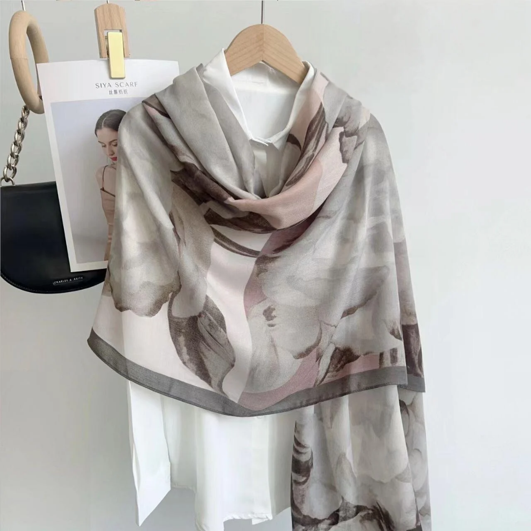Everyday Viscose Scarf for Modest Fashion – Charcoal Grey Finish
