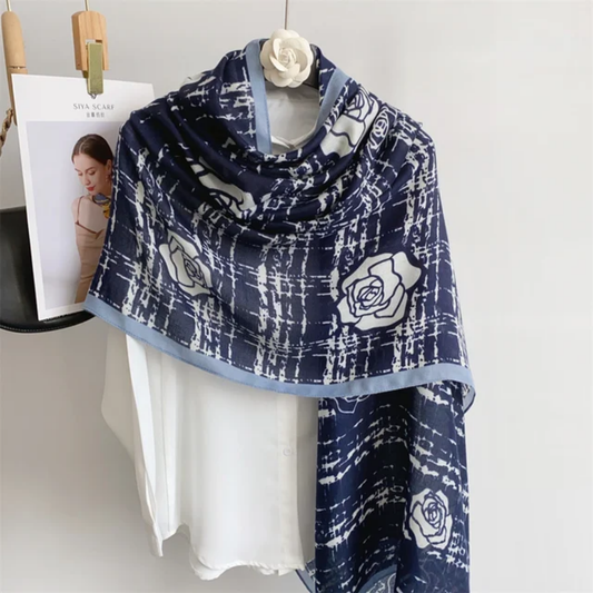 Elegant Viscose Scarf, Lightweight and Breathable