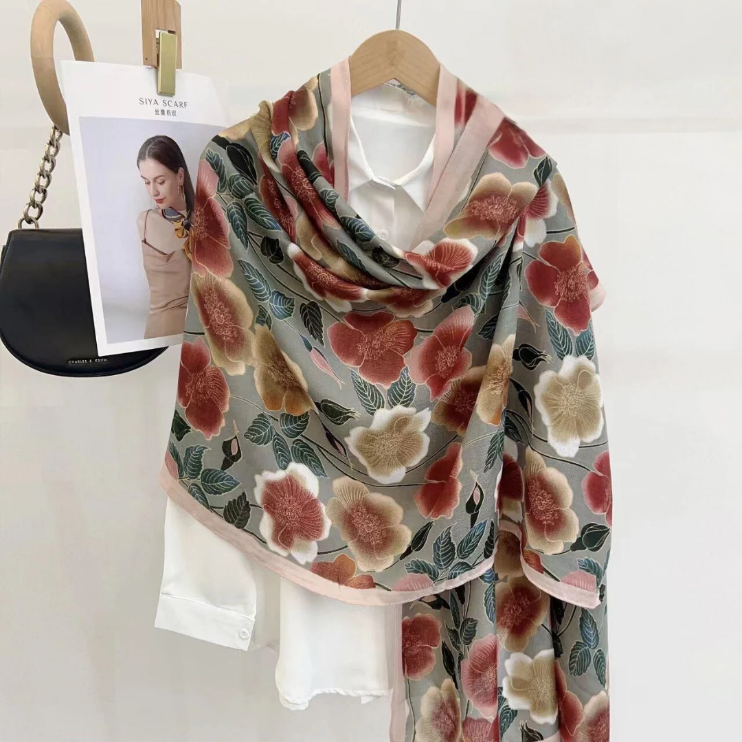 Everyday Viscose Scarf for Modest Fashion – Charcoal Grey Finish