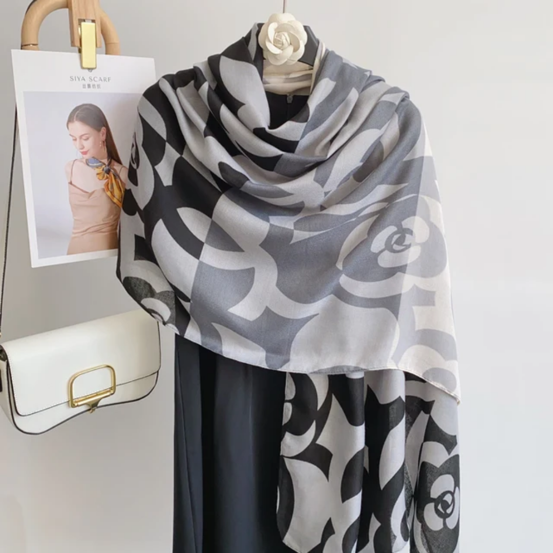 Elegant Viscose Scarf, Lightweight and Breathable