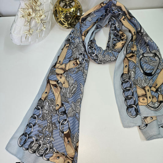 Everyday Viscose Scarf for Modest Fashion – Charcoal Grey Finish